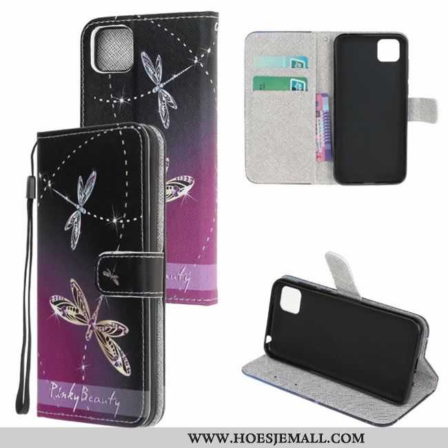 Hoes Huawei Y5p Spotprent Zacht Purper All Inclusive Anti-fall Mobiele Telefoon