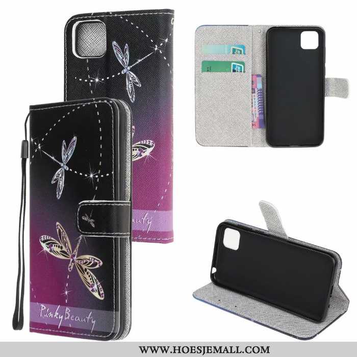 Hoes Huawei Y5p Spotprent Zacht Purper All Inclusive Anti-fall Mobiele Telefoon