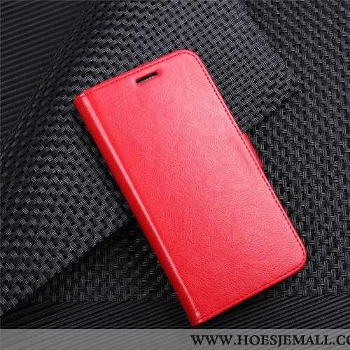 Hoesje Huawei Y6 2020 Portemonnee Leren Bedrijf Mobiele Telefoon Clamshell 2020 Rood