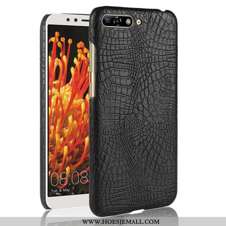 Hoesje Huawei Y6 2020 Patroon Krokodil Mobiele Telefoon Bedrijf Anti-fall 2020 Bruin