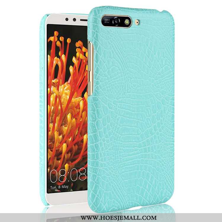 Hoesje Huawei Y6 2020 Patroon Krokodil Mobiele Telefoon Bedrijf Anti-fall 2020 Bruin