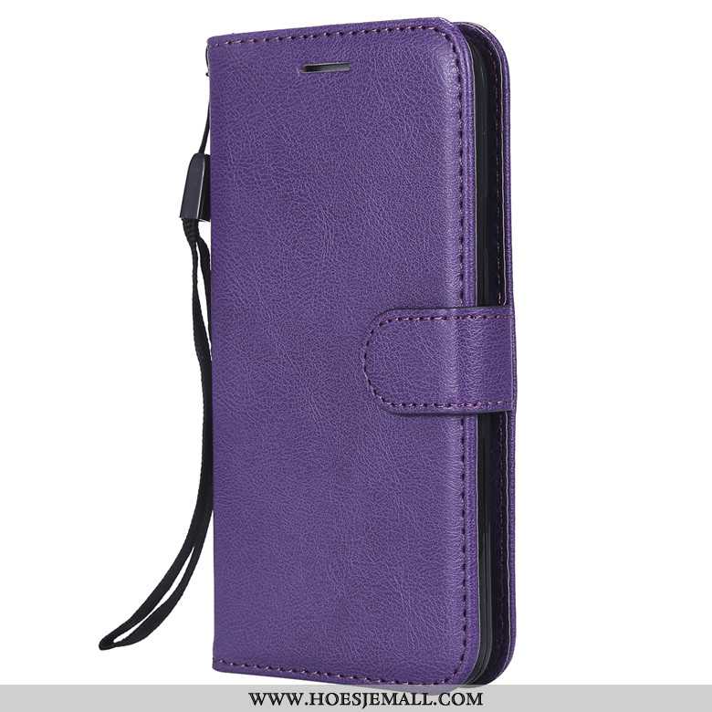 Hoes Huawei Y6 2020 Leren Hoesje Zacht Mobiele Telefoon Bescherming Roze Anti-fall