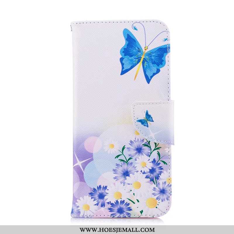 Hoesje Huawei Y6 2020 Bescherming Leren Mobiele Telefoon Purper 2020 Folio Geschilderd