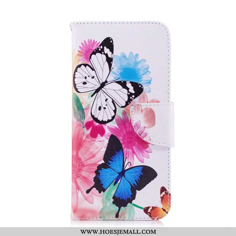 Hoesje Huawei Y6 2020 Bescherming Leren Mobiele Telefoon Purper 2020 Folio Geschilderd