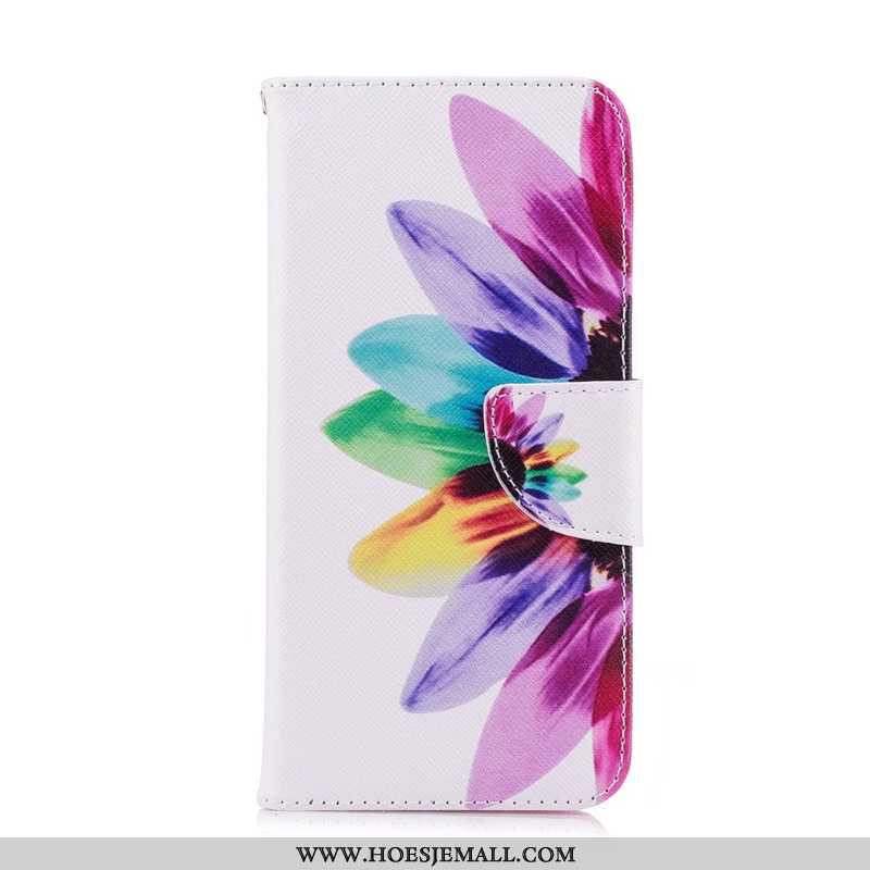 Hoesje Huawei Y6 2020 Bescherming Leren Mobiele Telefoon Purper 2020 Folio Geschilderd