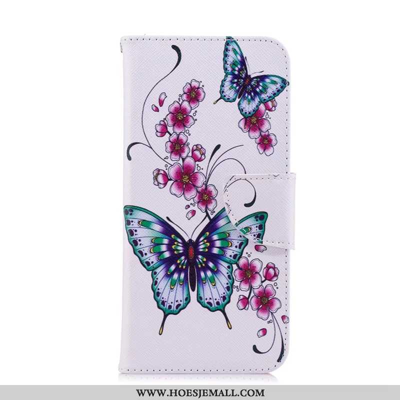 Hoesje Huawei Y6 2020 Bescherming Leren Mobiele Telefoon Purper 2020 Folio Geschilderd