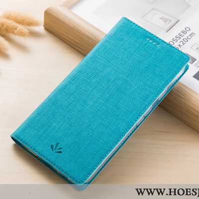 Hoes Huawei Y6 2020 Bescherming Leer Blauw 2020 Hoesje Mobiele Telefoon Folio Blauwe