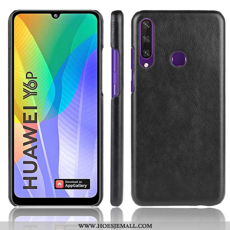 Hoes Huawei Y6p Bescherming Patroon Hoesje Soort Aziatische Vrucht Hard Mobiele Telefoon Bruin