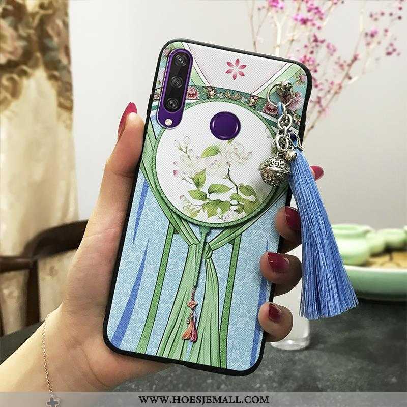 Hoesje Huawei Y6p Vintage Trend Roze Paleis Chinese Stijl Wind Bescherming