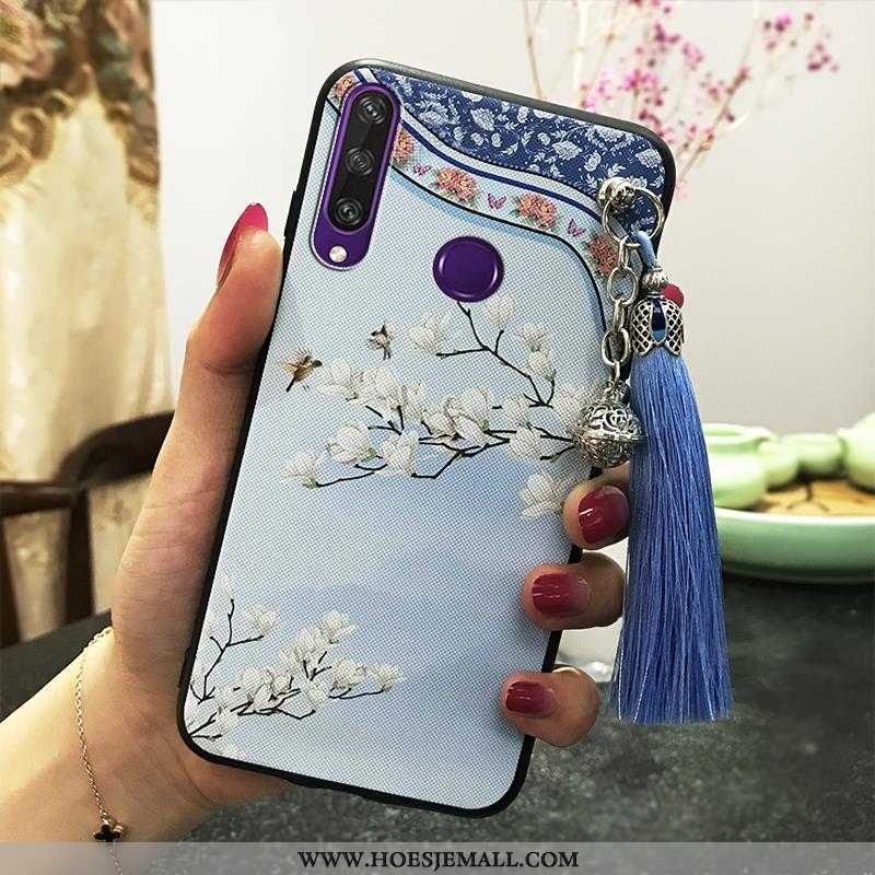 Hoesje Huawei Y6p Vintage Trend Roze Paleis Chinese Stijl Wind Bescherming