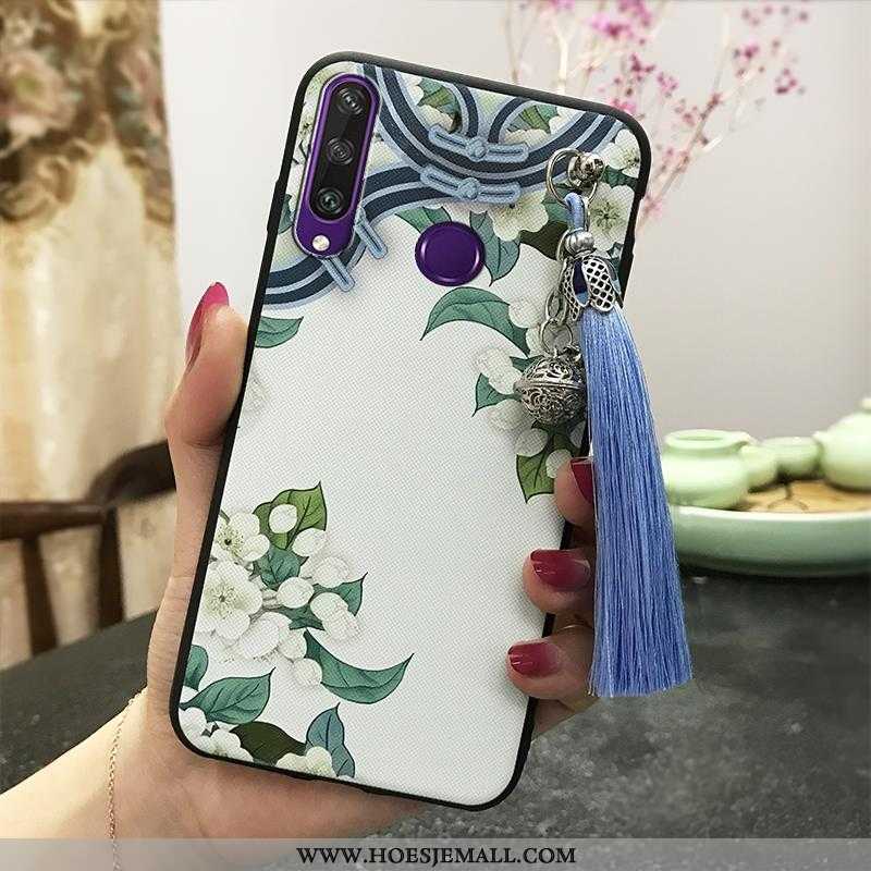 Hoesje Huawei Y6p Vintage Trend Roze Paleis Chinese Stijl Wind Bescherming