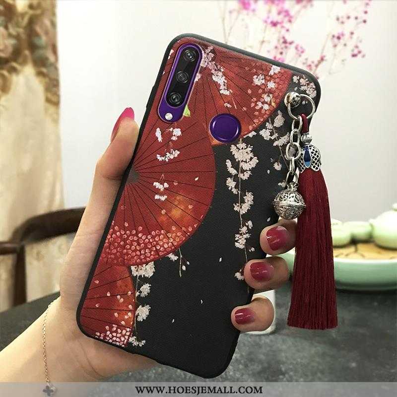 Hoesje Huawei Y6p Vintage Trend Roze Paleis Chinese Stijl Wind Bescherming