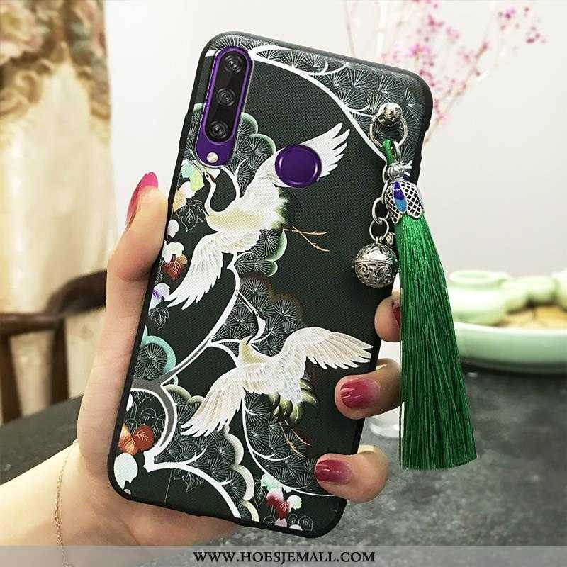 Hoesje Huawei Y6p Vintage Trend Roze Paleis Chinese Stijl Wind Bescherming