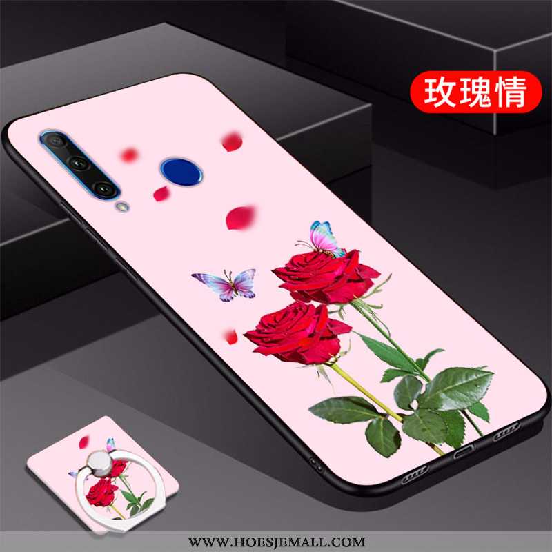 Hoesje Huawei Y6p Super Dun Zacht Scheppend Mobiele Telefoon Roze Eenvoudige