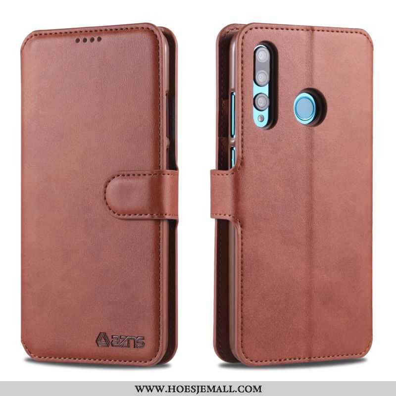 Hoesje Huawei Y6p Leer Siliconen All Inclusive Folio Portemonnee Bescherming Bruin