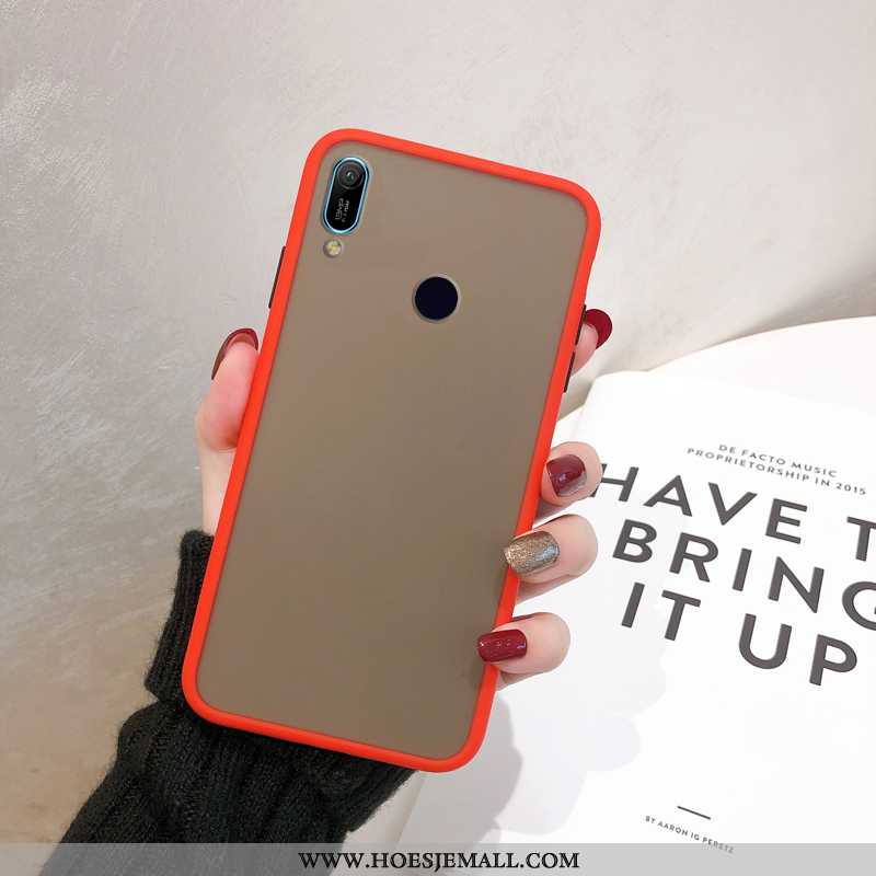 Hoesje Huawei Y6s Siliconenhoesje Bescherming 2020 Rood Anti-fall Hoes