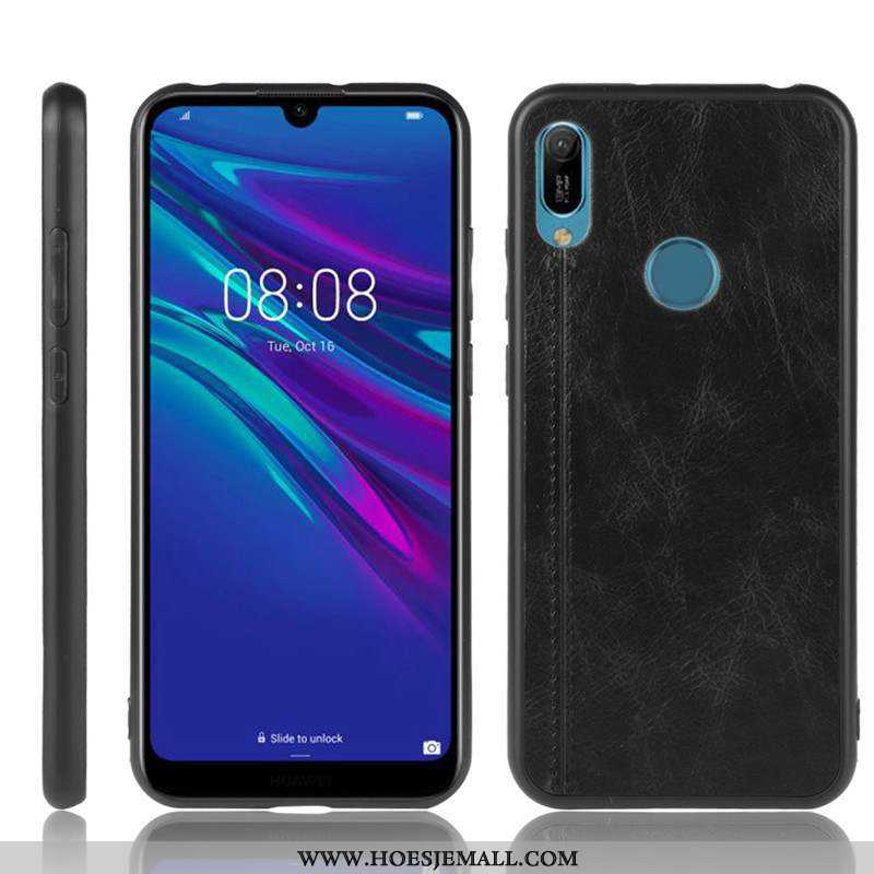 Hoes Huawei Y6s Zacht Bescherming Hoesje Donkerblauw Dun Mobiele Telefoon Licht Donkerblauwe