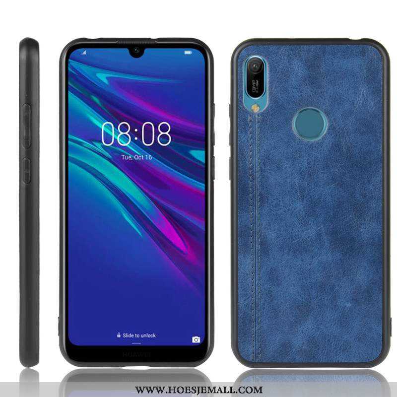 Hoes Huawei Y6s Zacht Bescherming Hoesje Donkerblauw Dun Mobiele Telefoon Licht Donkerblauwe