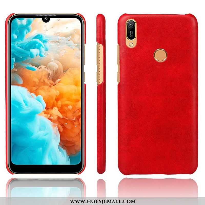 Hoes Huawei Y6s Dun Bescherming Super Anti-fall Rood Mobiele Telefoon Hoesje