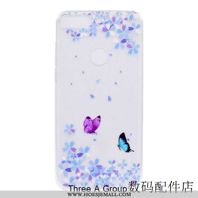 Hoes Huawei Y7 2020 Siliconen Bescherming Trend 2020 Zacht Mobiele Telefoon Purper