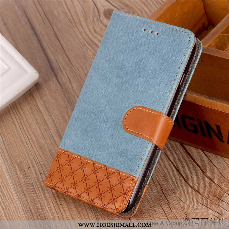 Hoesje Huawei Y7 2020 Trend Bescherming Leren 2020 Hoes Folio Blauwe