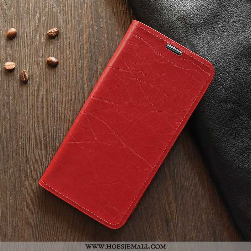 Hoesje Huawei Y7 2020 Leer Dun Siliconen Rood 2020 Bescherming