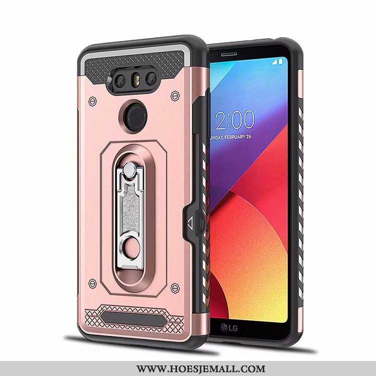 Hoes Lg G6 Trend Eenvoudige Kaart Mobiele Telefoon Hoesje Roze