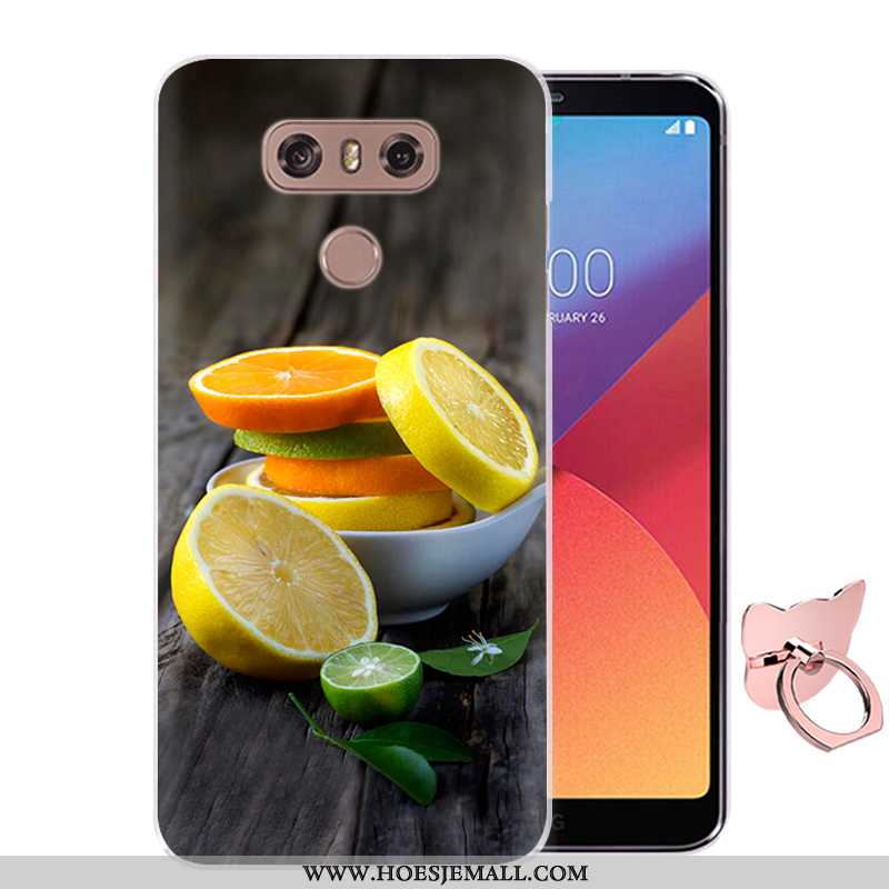 Hoes Lg G6 Bescherming Spotprent Zacht Hoesje Geschilderd Siliconen Roze