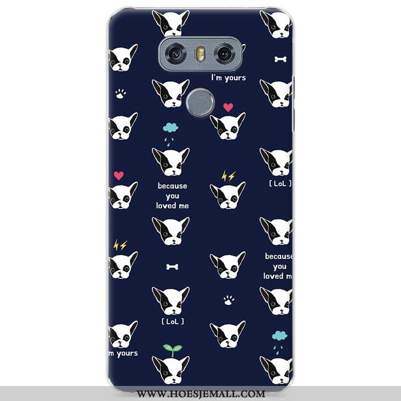 Hoesje Lg G6 Spotprent Trend Hoes Anti-fall Donkerblauw Hard Donkerblauwe