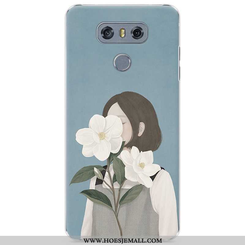 Hoesje Lg G6 Bescherming Kunst Mobiele Telefoon Vers Geschilderd Blauw Mini Blauwe