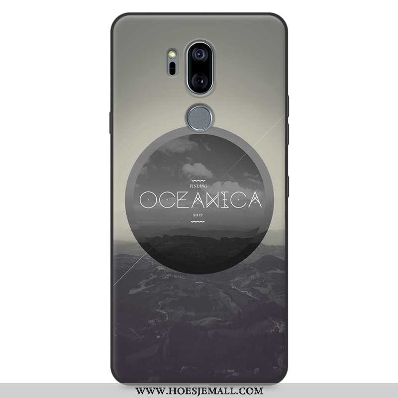 Hoes Lg G7 Thinq Siliconen Bescherming Anti-fall Spotprent All Inclusive Mobiele Telefoon Hoesje Roz