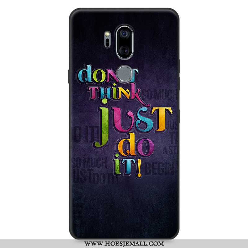 Hoes Lg G7 Thinq Siliconen Bescherming Anti-fall Spotprent All Inclusive Mobiele Telefoon Hoesje Roz