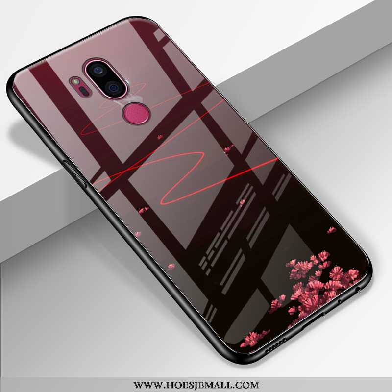 Hoesje Lg G7 Thinq Bescherming Glas Mobiele Telefoon Trend Hoes Zwart Zwarte