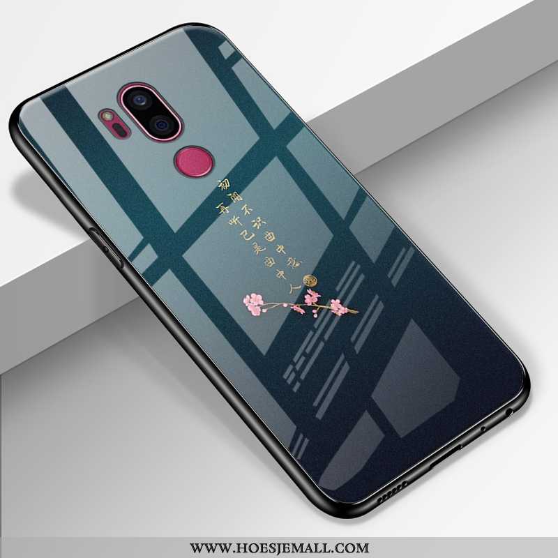 Hoesje Lg G7 Thinq Bescherming Glas Mobiele Telefoon Trend Hoes Zwart Zwarte