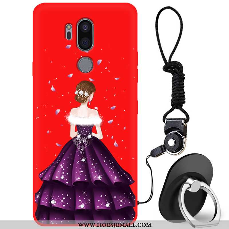 Hoes Lg G7 Thinq Zacht Bescherming Mobiele Telefoon Net Red Rood Hoesje