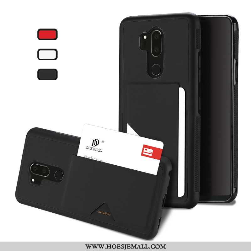 Hoes Lg G7 Thinq Zacht Bescherming Doorzichtig Mobiele Telefoon All Inclusive Hoesje Folio Zwarte