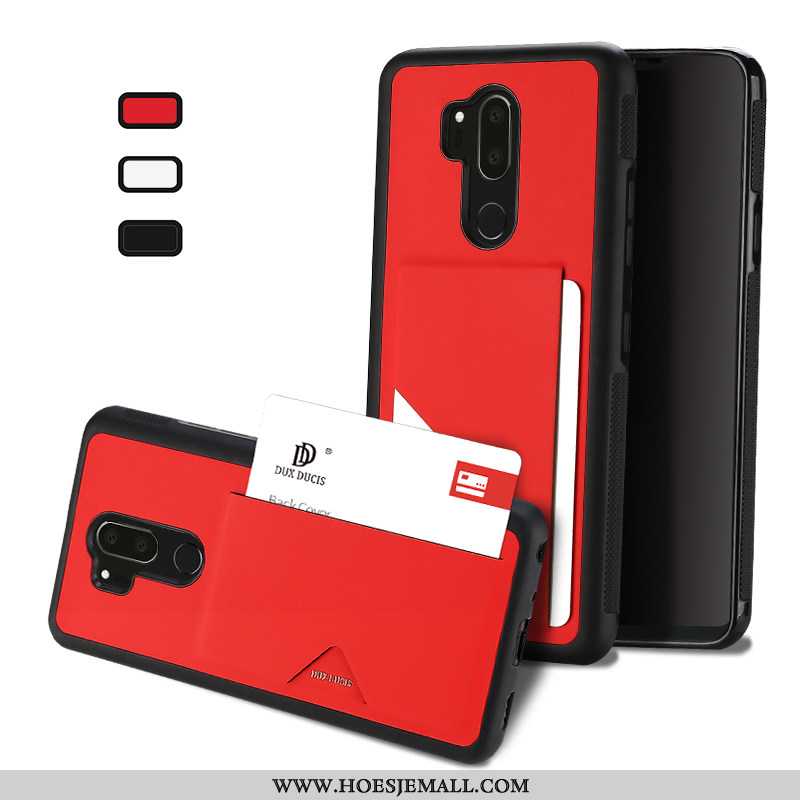 Hoes Lg G7 Thinq Zacht Bescherming Doorzichtig Mobiele Telefoon All Inclusive Hoesje Folio Zwarte