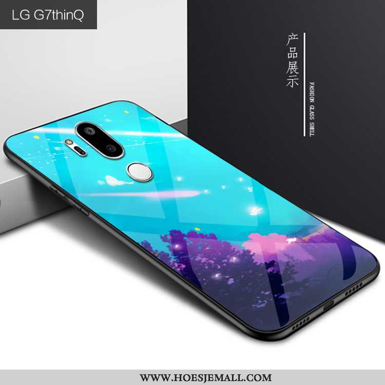 Hoes Lg G7 Thinq Persoonlijk Bescherming Glas Hoesje Mobiele Telefoon Purper