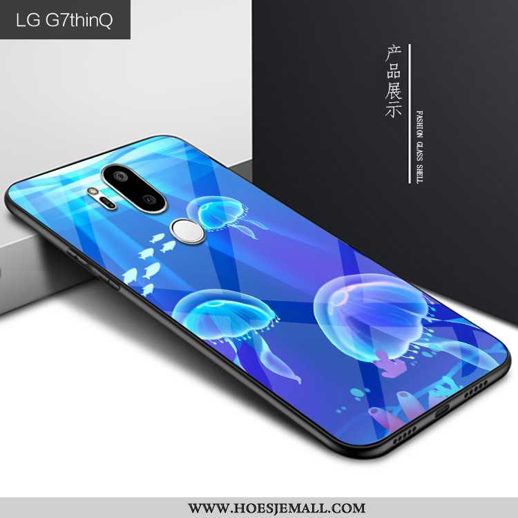 Hoes Lg G7 Thinq Persoonlijk Bescherming Glas Hoesje Mobiele Telefoon Purper