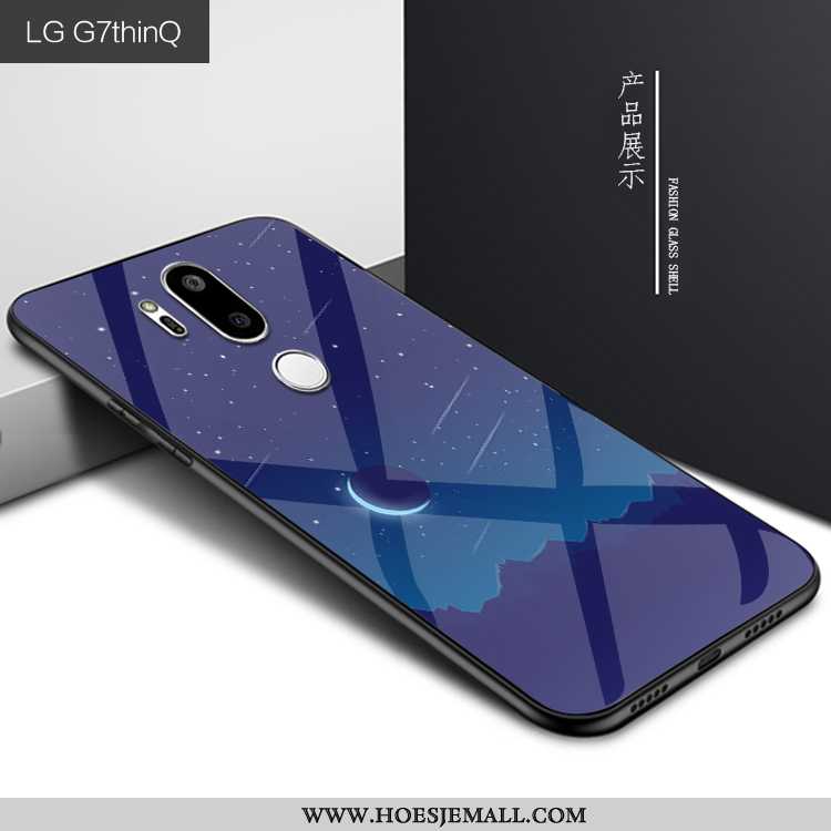 Hoes Lg G7 Thinq Persoonlijk Bescherming Glas Hoesje Mobiele Telefoon Purper