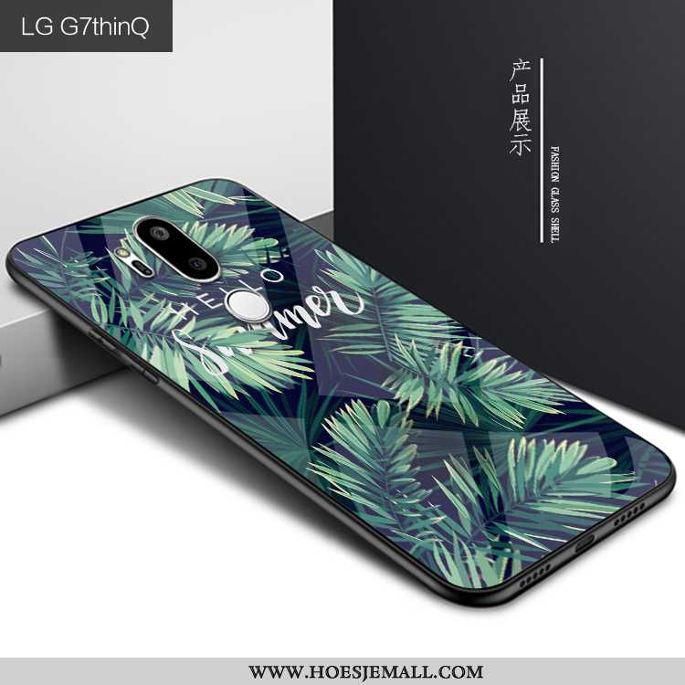 Hoesje Lg G7 Thinq Persoonlijk Scheppend Purper Glas Mode Hoes