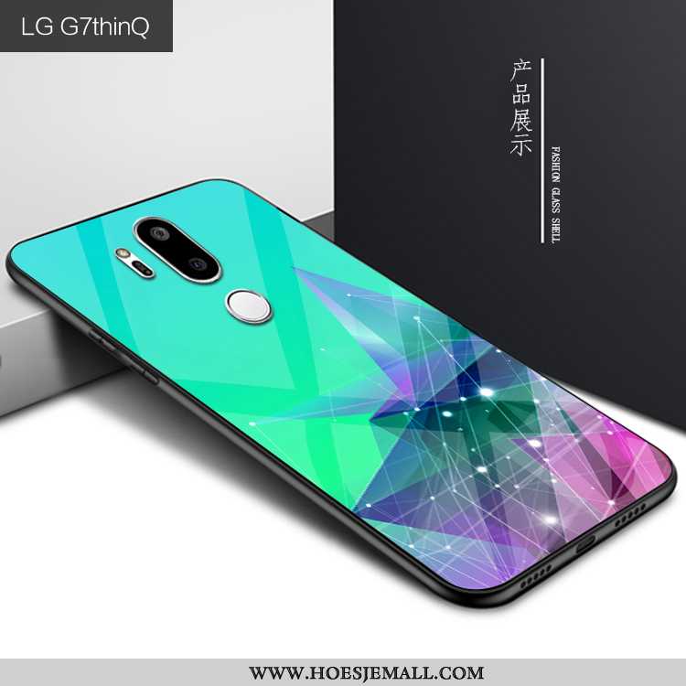 Hoesje Lg G7 Thinq Persoonlijk Scheppend Purper Glas Mode Hoes