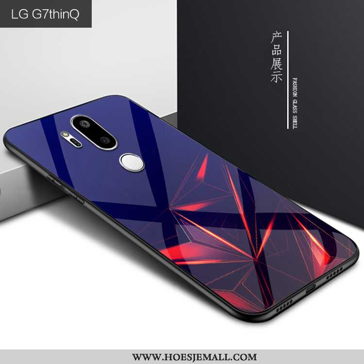 Hoesje Lg G7 Thinq Persoonlijk Scheppend Purper Glas Mode Hoes