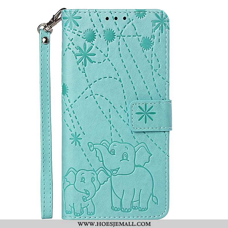 Hoesje Lg Q Stylus Leren Hanger Hoes Mobiele Telefoon Clamshell Bescherming Bruin Bruine