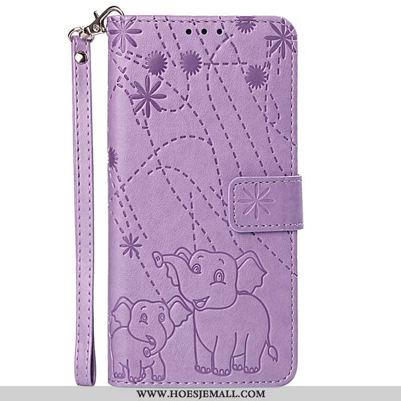 Hoesje Lg Q Stylus Leren Hanger Hoes Mobiele Telefoon Clamshell Bescherming Bruin Bruine