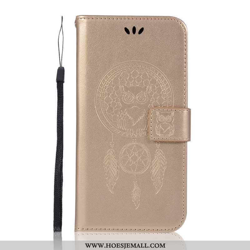 Hoes Lg Q6 Bescherming Leren Hoesje Anti-fall Folio Mobiele Telefoon Siliconen Purper