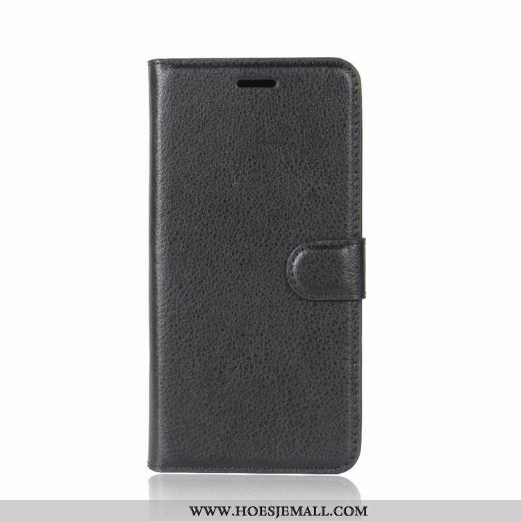 Hoes Lg Q6 Portemonnee Bescherming Folio Anti-fall Mobiele Telefoon Hoesje Zwarte