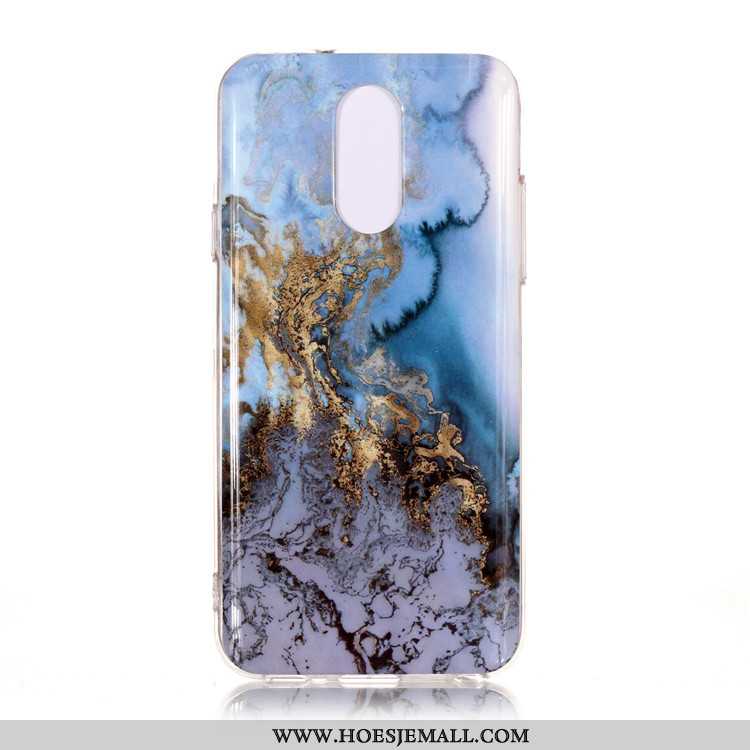 Hoes Lg Q7 Bescherming Blauw Mobiele Telefoon Eenvoudige Hoesje Wind Blauwe