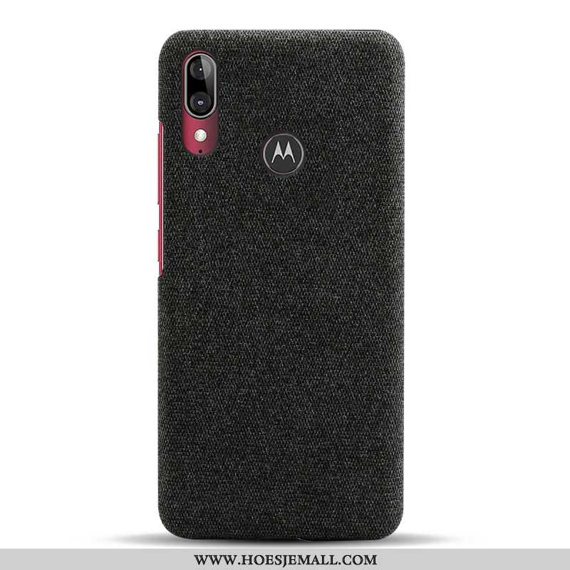 Hoes Moto E6 Plus Dun Bescherming Licht Doek Anti-fall Rood