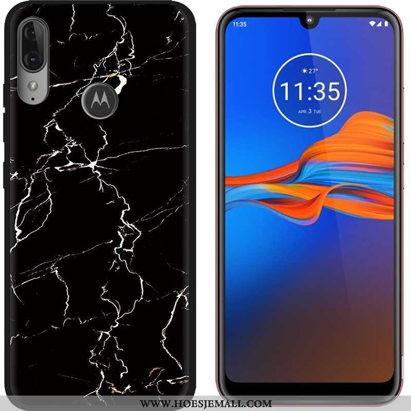 Hoes Moto E6 Plus Trend Schrobben Purper Spotprent Hete Verkoop Hoesje Doek